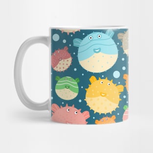 Colorful Puffer Fish Mug